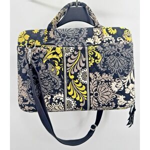 Vera Bradley Laptop Bag Large Hard Case Filigree Retired Crossbody Strap Handle